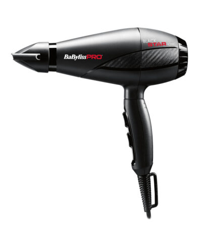Babyliss Pro BAB6250IE Star Ionic Επαγγελματικό Πιστολάκι μαλλιών 2200W Μαύρο. Ταχύτητες Αέρα: 6. Κουμπί κρύου αέρα για το κλείδωμα του τελικού φινιρίσματος