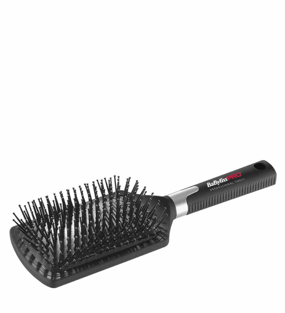 Babyliss Pro BABNB2E Βούρτσα Πλακέ Μεγάλη μαλλιών  από την εταιρία Babyliss. Ξεμπερδεύει εύκολα τα μαλλιά αφήνοντάς τα απαλά χωρίς να φθείρει την τρίχα.