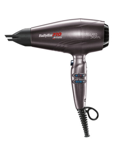 Babyliss Pro BAB7500IE Επαγγελματικό Πιστολάκι μαλλιών Stellato Digital 2400W, ιδανικό για τον επαγγελματία κομμωτή. Μοτέρ Ferrari Designed τεχνολογίας EDM