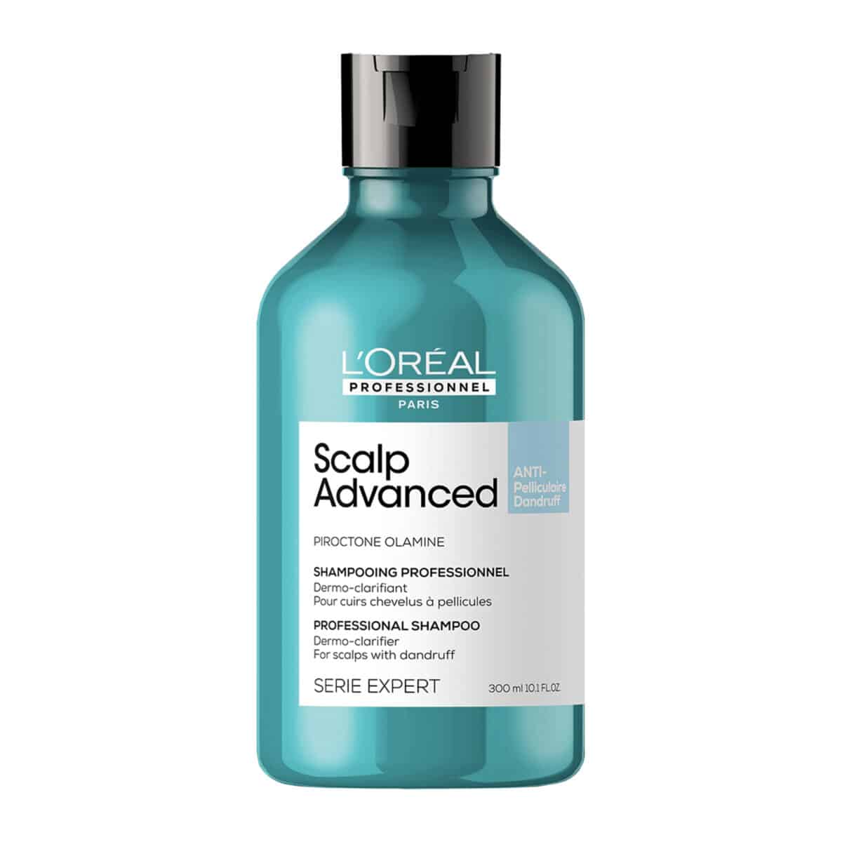 L'Oreal Professionnel Serie Expert Scalp Anti-Dandruff Σαμπουάν 300ml Ανάλαφρη κρεμώδης σύνθεση που καθαρίζει απαλά απομακρύνοντας αποτελεσματικά την ξηρή και λιπαρή πιτυρίδα, ενώ ταυτόχρονα καταπραΰνει το τριχωτό.