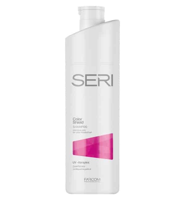 Σαµπουάν SERI COLOR SHIELD µε UV-Keraplex. Εντατική περιποίηση για βαµµένα µαλλιά. Σύµπλεγµα µε κερατίνη φυτικής προέλευσης