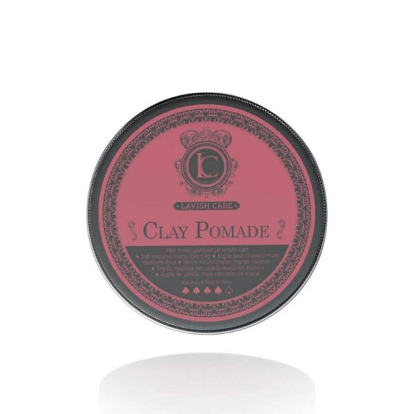 Lavish Care Clay Pomade 100ml Πομάδα ελαφριάς σύνθεσης με δυνατό κράτημα, δίνοντας τον απόλυτο έλεγχο και ακρίβεια στα διάφορα look χωρίς να βαραίνει τα μαλλιά.