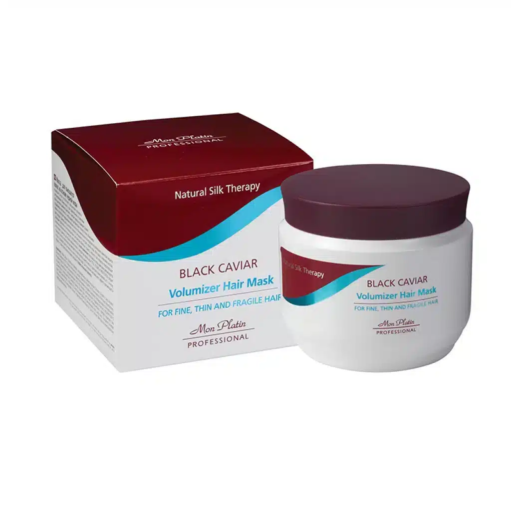Mon Platin Black Caviar Volumizer Hair Mask for Fine Thin and Fragile Hair Για Όγκο σε λεπτά αραιά & εύθραυστα μαλλιά Θεραπεία με ζωτικά συστατικά και ενδυνάμωση