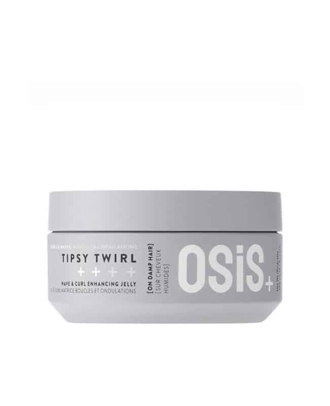 Schwarzkopf Professional Osis+ Tipsy Twirl είναι ένα jelly για μπούκλες που ενισχύει την υφή. Χαρίζει σχήμα στα φυσικά κυματιστά και σγουρά μαλλιά με μεσαίο κράτημα και προσφέρει ανάλαφρο όγκο χωρίς σκληρή αίσθηση, μειώνοντας παράλληλα το φριζάρισμα για να αφήσει τα μαλλιά απαλά και διαχειρίσιμα.