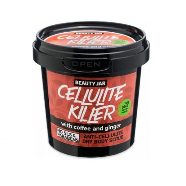 Scrub κατά της κυτταρίτιδας με εκχύλισμα Καφέ και σκόνη από ρίζα Πιπερόριζας.