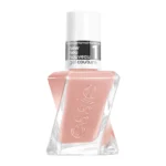 Essie Gel Couture βερνίκι νυχιών για αποτέλεσμα σαν gel χωρίς την χρήση λάμπας UV. Νέα σύνθεση που χαρίζει γυαλιστερή λάμψη και διάρκεια έως και 15 ημέρες. Ένα μακράς διάρκειας, vegan βερνίκι νυχιών σε ένα ημιδιάφανο μπεζ nude χρώμα με διακριτικούς ζεστούς τόνους καστανιάς.