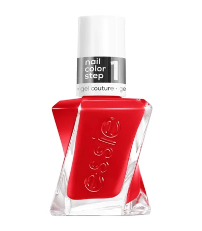 Εssie Gel Couture βερνίκι νυχιών για αποτέλεσμα σαν gel χωρίς την χρήση λάμπας UV. Νέα σύνθεση που χαρίζει γυαλιστερή λάμψη και διάρκεια έως και 15 ημέρες. Ένα μακράς διάρκειας, vegan βερνίκι νυχιών σε κόκκινο της παπαρούνας χρώμα με κίτρινους και ροζ υποτόνους.