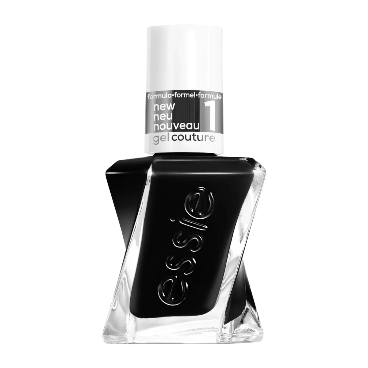 Εssie Gel Couture βερνίκι νυχιών για αποτέλεσμα σαν gel χωρίς την χρήση λάμπας UV. Νέα σύνθεση που χαρίζει γυαλιστερή λάμψη και διάρκεια έως και 15 ημέρες. Ένα μακράς διάρκειας, vegan βερνίκι νυχιών σε ένα αληθινό μαύρο χρώμα.