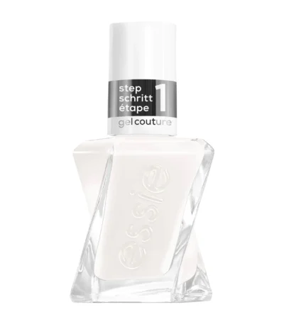 Εssie Gel Couture βερνίκι νυχιών για αποτέλεσμα σαν gel χωρίς την χρήση λάμπας UV. Νέα σύνθεση που χαρίζει γυαλιστερή λάμψη και διάρκεια έως και 15 ημέρες. Ένα μακράς διάρκειας, vegan βερνίκι νυχιών σε ένα λαμπερό λευκό χρώμα με καθαρούς υποτόνους.